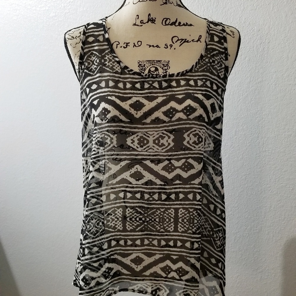 Y&I sheer tank top